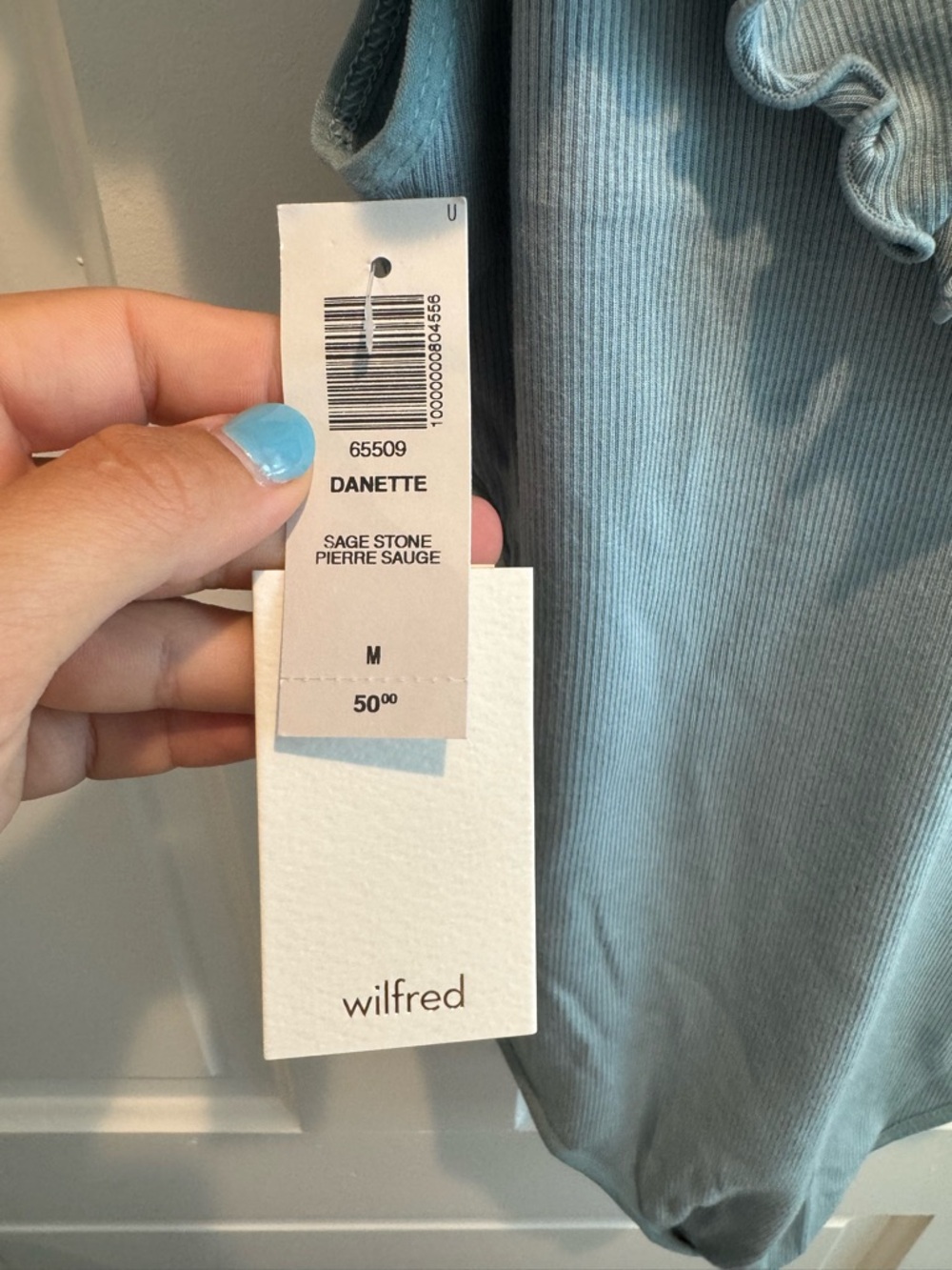 Wilfred Blue Ruffle Bodysuit - Picture 2 of 4